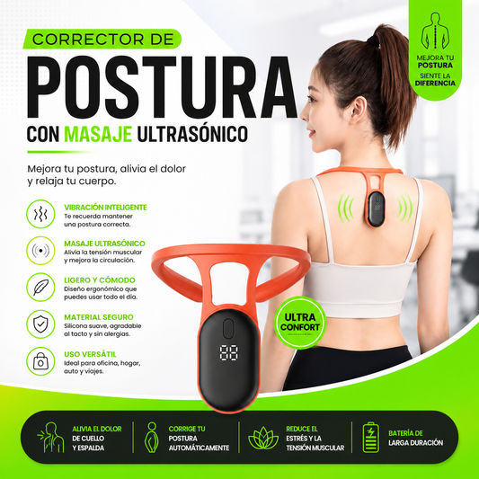 Corrector de Postura Masaje Ultrasónico