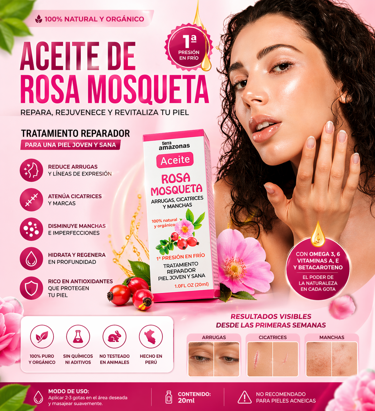 Aceite Rosa Mosqueta 100% NATUARAL