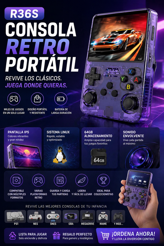 Consola Retro Portatil R36s