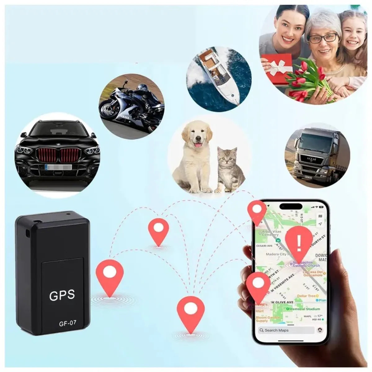 Mini GPS Magnético Inteligente